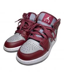 NIKE（ナイキ）の古着「GS Air Jordan 1 Mid "Team Red"」｜レッド×グレー