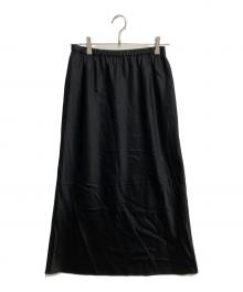 EVERYDAY I LIKE.（エヴリデイ アイ ライク）の古着「Minimal Satin スカート」｜ブラック