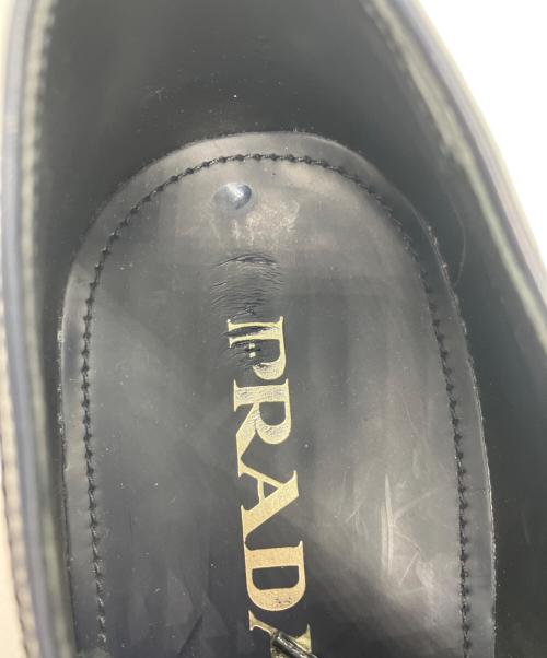 PRADA（プラダ）PRADA (プラダ) エスパドリーユウィングチップシューズ ネイビー サイズ:8　1/2の古着・服飾アイテム