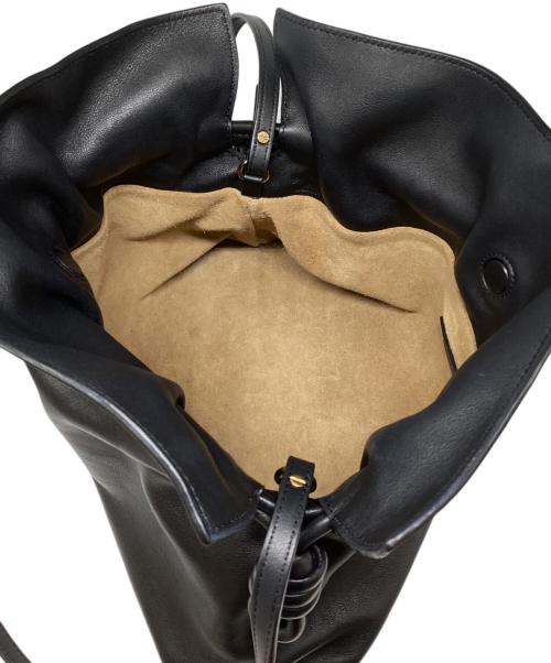 LOEWE（ロエベ）LOEWE (ロエベ) フラメンコ クラッチ ミディアム / ショルダーバッグ ブラックの古着・服飾アイテム