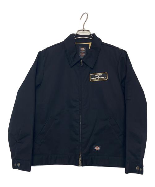 Dickies（ディッキーズ）Dickies (ディッキーズ) HARLEY-DAVIDSON (ハーレーダビッドソン) キルティング裏地付きアイゼンハワージャケット ブラック サイズ:Mの古着・服飾アイテム