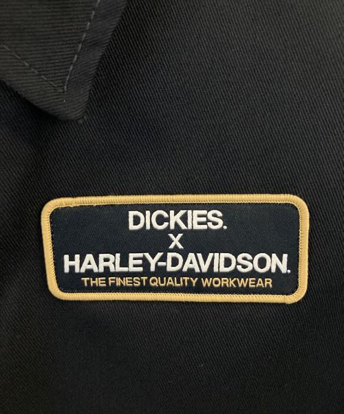 Dickies（ディッキーズ）Dickies (ディッキーズ) HARLEY-DAVIDSON (ハーレーダビッドソン) キルティング裏地付きアイゼンハワージャケット ブラック サイズ:Mの古着・服飾アイテム