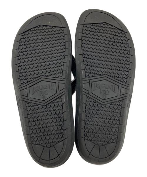 ISLAND SLIPPER（アイランドスリッパ）ISLAND SLIPPER (アイランドスリッパ) 型押しトングサンダル ブラック サイズ:10の古着・服飾アイテム