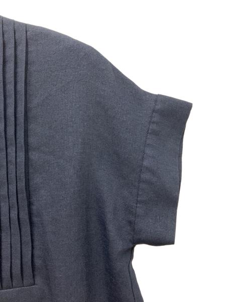 UNITED ARROWS（ユナイテッドアローズ）UNITED ARROWS (ユナイテッドアローズ) Spiree IAS タック ショートスリーブ ブラウス ネイビー サイズ:SIZE Freeの古着・服飾アイテム