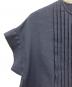 中古・古着 UNITED ARROWS (ユナイテッドアローズ) Spiree IAS タック ショートスリーブ ブラウス ネイビー サイズ:SIZE Free：7000円