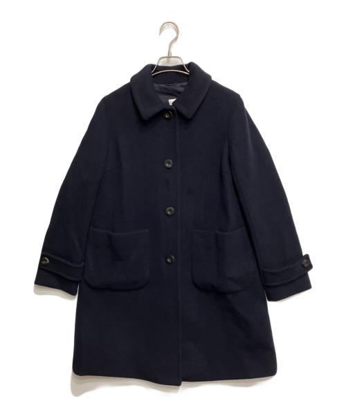 OLD ENGLAND（オールドイングランド）OLD ENGLAND (オールドイングランド) ウール混シングルコート ネイビー サイズ:34の古着・服飾アイテム