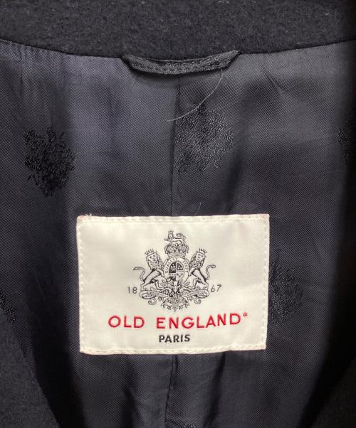 OLD ENGLAND（オールドイングランド）OLD ENGLAND (オールドイングランド) ウール混シングルコート ネイビー サイズ:34の古着・服飾アイテム