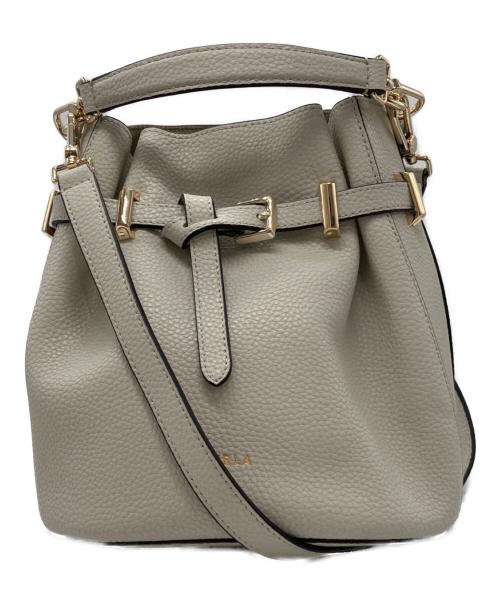 FURLA（フルラ）FURLA (フルラ) ショルダーバッグ　AURA MINI DRAWSTRING アイボリー サイズ:-の古着・服飾アイテム