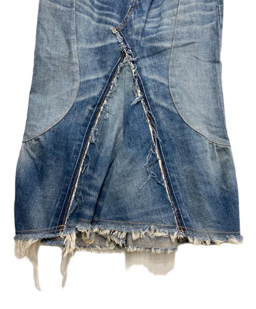 JUNYA WATANABE COMME des GARCONS（(ジュンヤワタナベ コムデギャルソン）JUNYA WATANABE COMME des GARCONS ((ジュンヤワタナベ コムデギャルソン) 再構築変形デニムスカート インディゴ サイズ:XSの古着・服飾アイテム