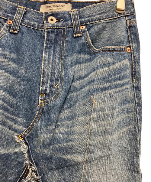 JUNYA WATANABE COMME des GARCONS（(ジュンヤワタナベ コムデギャルソン）JUNYA WATANABE COMME des GARCONS ((ジュンヤワタナベ コムデギャルソン) 再構築変形デニムスカート インディゴ サイズ:XSの古着・服飾アイテム