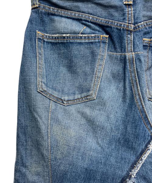 JUNYA WATANABE COMME des GARCONS（(ジュンヤワタナベ コムデギャルソン）JUNYA WATANABE COMME des GARCONS ((ジュンヤワタナベ コムデギャルソン) 再構築変形デニムスカート インディゴ サイズ:XSの古着・服飾アイテム