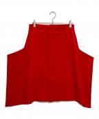 COMME des GARCONSコムデギャルソン）の古着「変形スカート」｜レッド