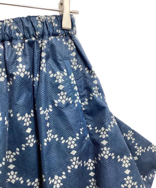 COMME des GARCONS（コムデギャルソン）COMME des GARCONS (コムデギャルソン) 花柄変形スカート ネイビー サイズ:Sの古着・服飾アイテム