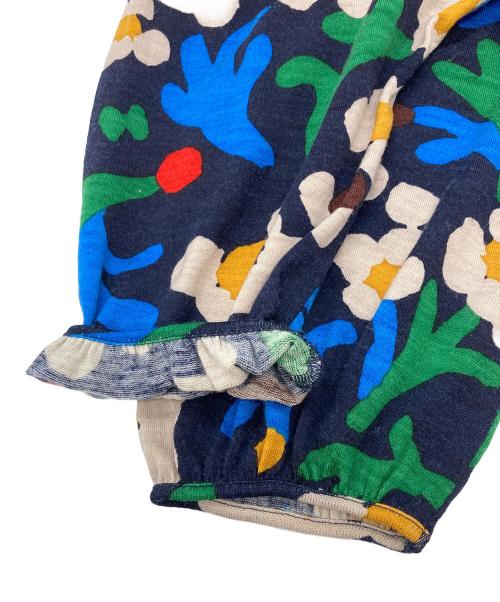 mina perhonen（ミナ ペルホネン）mina perhonen (ミナ ペルホネン) 総柄ニットワンピース ネイビー サイズ:SIZE 38の古着・服飾アイテム