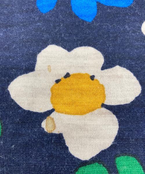 mina perhonen（ミナ ペルホネン）mina perhonen (ミナ ペルホネン) 総柄ニットワンピース ネイビー サイズ:SIZE 38の古着・服飾アイテム