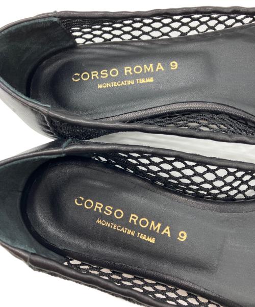 CORSO ROMA 9（コルソローマノーヴェ）CORSO ROMA 9 (コルソローマノーヴェ) メッシュネットパンプス ブラック サイズ:36の古着・服飾アイテム