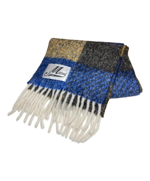 MARNI（マルニ）MARNI (マルニ) アルパカ混マフラー ブルーの古着・服飾アイテム