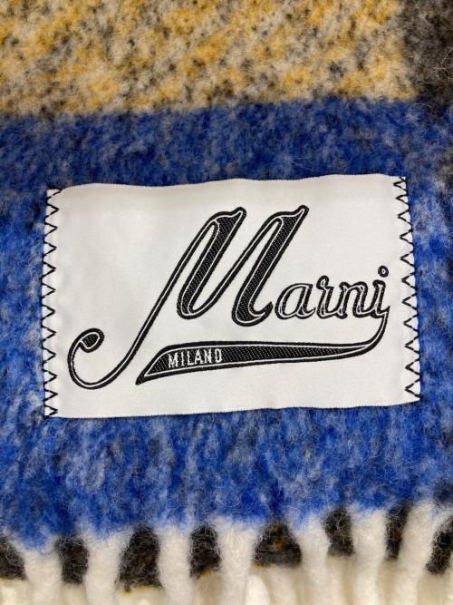 MARNI（マルニ）MARNI (マルニ) アルパカ混マフラー ブルーの古着・服飾アイテム