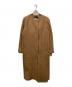 TOMORROW LAND collection（トゥモローランドコレクション）の古着「ピュアカシミヤノーカラーコート」｜ブラウン