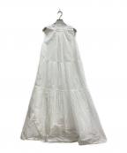 MARILYN MOONマリリンムーン）の古着「sheer starched cotton gather dress」｜ホワイト
