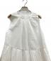 MARILYN MOON (マリリンムーン) sheer starched cotton gather dress ホワイト サイズ:Free：13000円