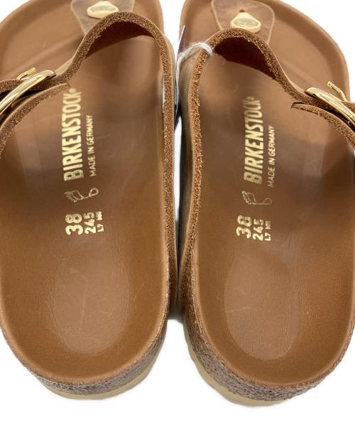 BIRKENSTOCK（ビルケンシュトック）BIRKENSTOCK (ビルケンシュトック) Gizeh Big Buckle ブラウン サイズ:38の古着・服飾アイテム