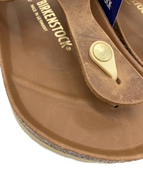 BIRKENSTOCK（ビルケンシュトック）BIRKENSTOCK (ビルケンシュトック) Gizeh Big Buckle ブラウン サイズ:38の古着・服飾アイテム