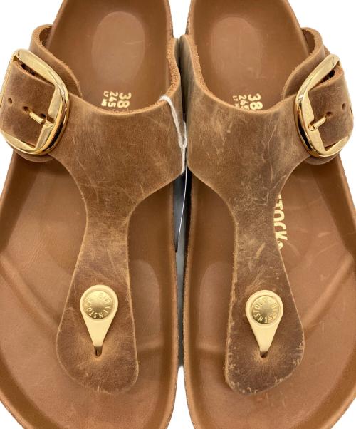 BIRKENSTOCK（ビルケンシュトック）BIRKENSTOCK (ビルケンシュトック) Gizeh Big Buckle ブラウン サイズ:38の古着・服飾アイテム