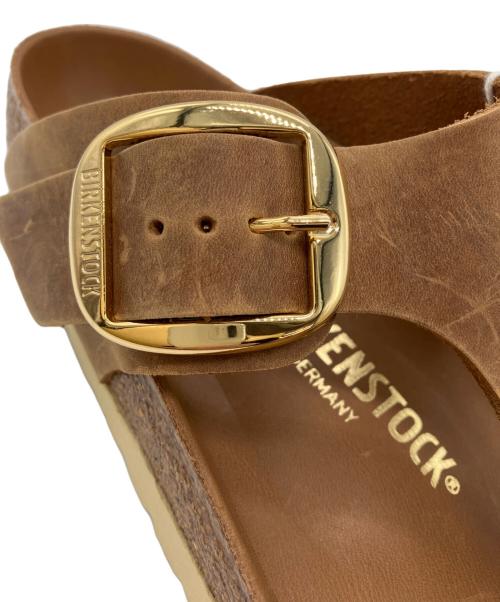 BIRKENSTOCK（ビルケンシュトック）BIRKENSTOCK (ビルケンシュトック) Gizeh Big Buckle ブラウン サイズ:38の古着・服飾アイテム