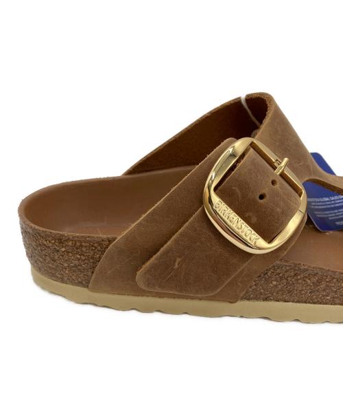 BIRKENSTOCK（ビルケンシュトック）BIRKENSTOCK (ビルケンシュトック) Gizeh Big Buckle ブラウン サイズ:38の古着・服飾アイテム
