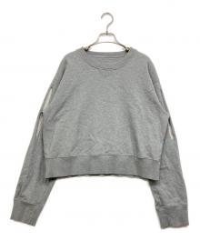 MM6 Maison Margiela（エムエムシックスメゾンマルジェラ）の古着「Knife-cut sweat」｜グレー