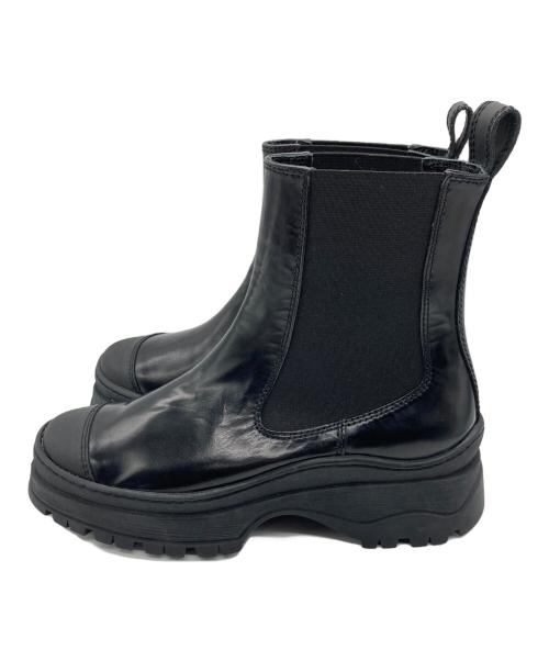 NICOLE SALDANA（ニコール・サンダナ）NICOLE SALDANA (ニコール・サンダナ) サイドゴアブーツ ブラック サイズ:23cmの古着・服飾アイテム