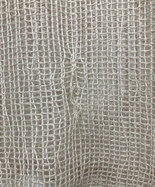 AIREI（アイレイ）AIREI (アイレイ) Netted Longsleeve Shirt ベージュ サイズ:Mの古着・服飾アイテム