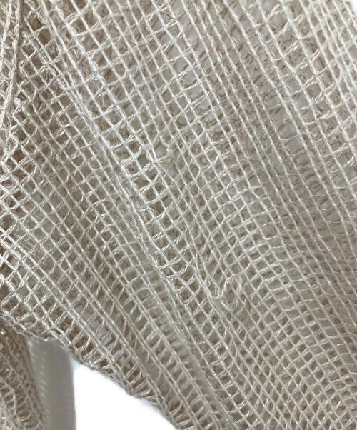 AIREI（アイレイ）AIREI (アイレイ) Netted Longsleeve Shirt ベージュ サイズ:Mの古着・服飾アイテム