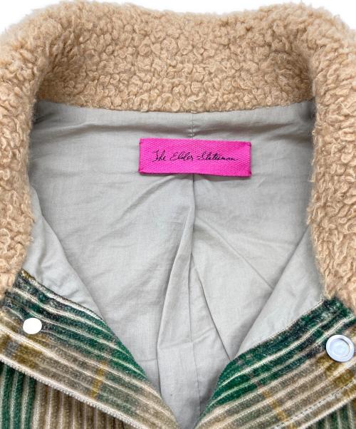 The Elder Statesman（エルダーステイツマン）The Elder Statesman (エルダーステイツマン) PLAID CORD JACKET グリーン×ベージュ サイズ:Mの古着・服飾アイテム