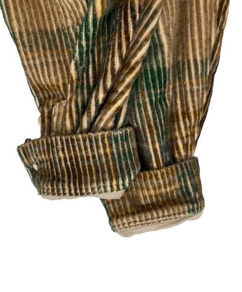 The Elder Statesman（エルダーステイツマン）The Elder Statesman (エルダーステイツマン) PLAID CORD JACKET グリーン×ベージュ サイズ:Mの古着・服飾アイテム