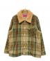 The Elder Statesman（エルダーステイツマン）の古着「PLAID CORD JACKET」｜グリーン×ベージュ