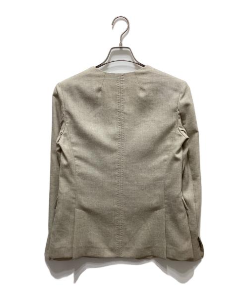 BEIGE（ベイジ）BEIGE (ベイジ) CAROLE / ノーカラージャケット ベージュ サイズ:2の古着・服飾アイテム