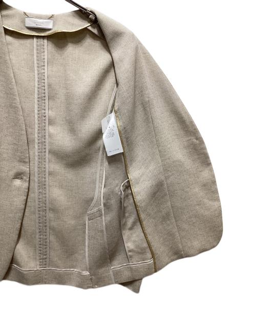 BEIGE（ベイジ）BEIGE (ベイジ) CAROLE / ノーカラージャケット ベージュ サイズ:2の古着・服飾アイテム