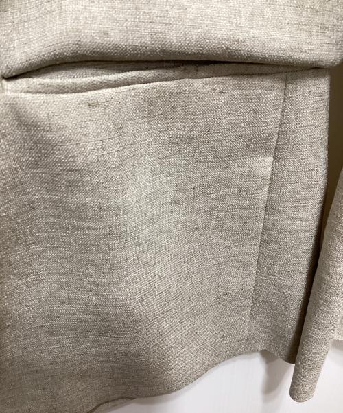 BEIGE（ベイジ）BEIGE (ベイジ) CAROLE / ノーカラージャケット ベージュ サイズ:2の古着・服飾アイテム