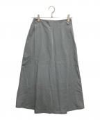 Y'sワイズ）の古着「フロントボタンスカート」｜グレー