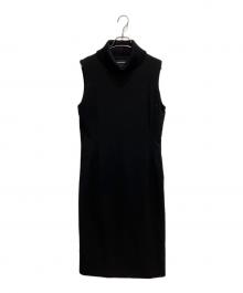 GIORGIO ARMANI（ジョルジョアルマーニ）の古着「タートルネックニットワンピース」｜ブラック