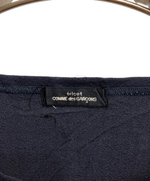 tricot COMME des GARCONS（トリココムデギャルソン）tricot COMME des GARCONS (トリココムデギャルソン) ワッシャー加工トリアセカットソー ネイビー サイズ:FREEの古着・服飾アイテム