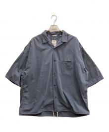nanamica（ナナミカ）の古着「Open Collar Wind H/S Shirt」｜ネイビー
