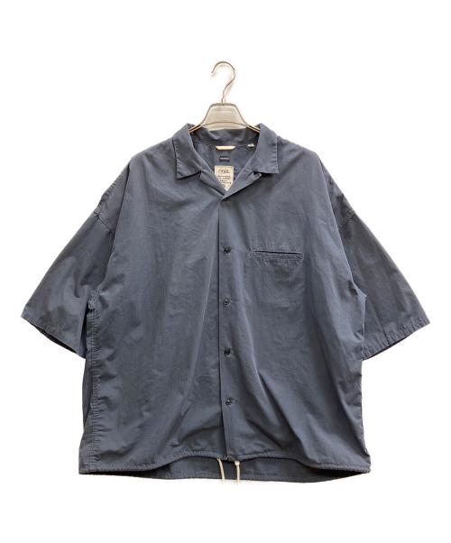 nanamica（ナナミカ）nanamica (ナナミカ) Open Collar Wind H/S Shirt ネイビー サイズ:XLの古着・服飾アイテム