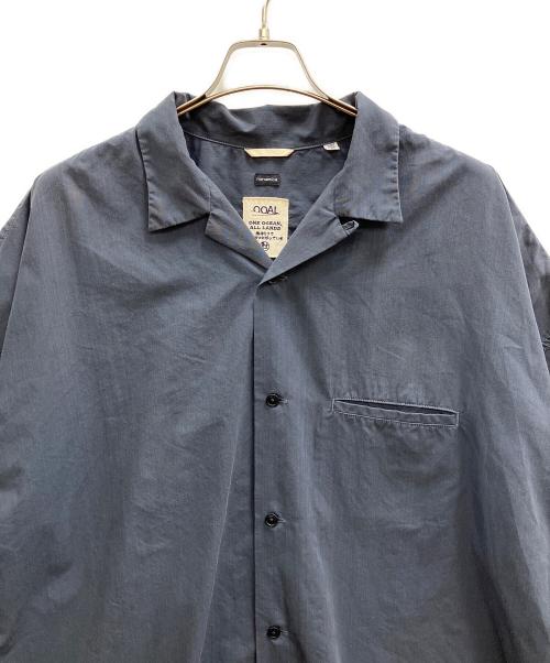 nanamica（ナナミカ）nanamica (ナナミカ) Open Collar Wind H/S Shirt ネイビー サイズ:XLの古着・服飾アイテム