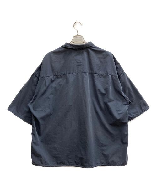 nanamica（ナナミカ）nanamica (ナナミカ) Open Collar Wind H/S Shirt ネイビー サイズ:XLの古着・服飾アイテム