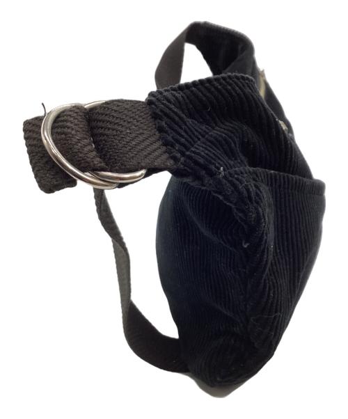 Django Atour（ジャンゴ アトゥール）Django Atour (ジャンゴ アトゥール) corduroy apron bag/コーデュロイエプロンバッグ ブラックの古着・服飾アイテム