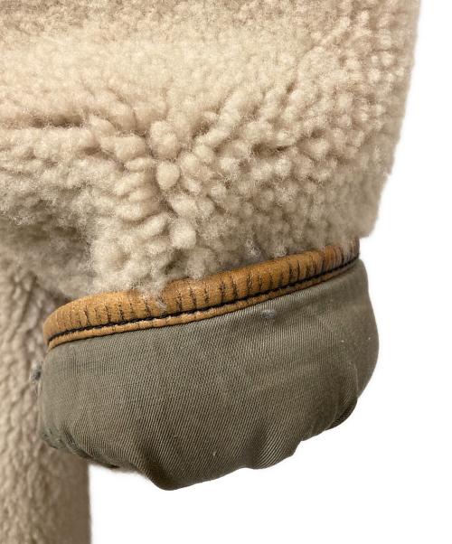 COVERT ORG（カバートオルグ）COVERT ORG (カバートオルグ) レザー切替リバーシブルムートンコート ベージュ サイズ:SIZE Freeの古着・服飾アイテム