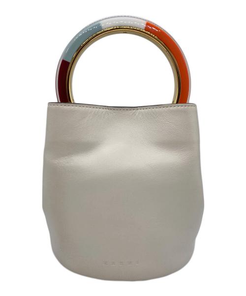 MARNI（マルニ）MARNI (マルニ) パニエ2WAYバケットバッグ アイボリーの古着・服飾アイテム